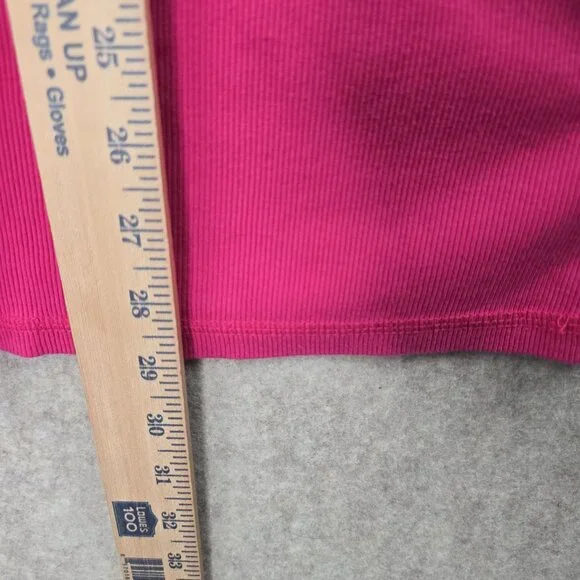 Lane Bryant Womens Plus Tank Top Pink 26/28 Cotton Blend Stretch Sleeveless - Picture 5 of 6